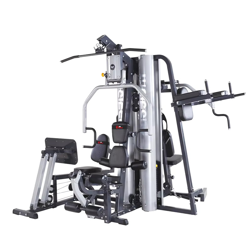 Customized logo From 20pcs Multi Functional Combination Gym 5 Station Indoor Fitness Equipment Comprehensive Trainer