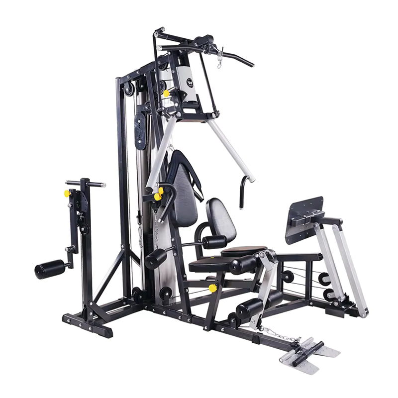 Customized logo From 20pcs Multi Functional Combination Gym 5 Station Indoor Fitness Equipment Comprehensive Trainer