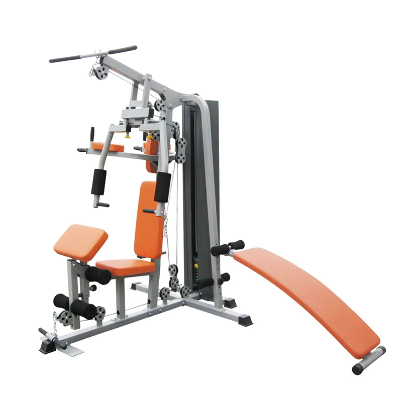 Customized logo From 20pcs Multi Functional Combination Gym 5 Station Indoor Fitness Equipment Comprehensive Trainer