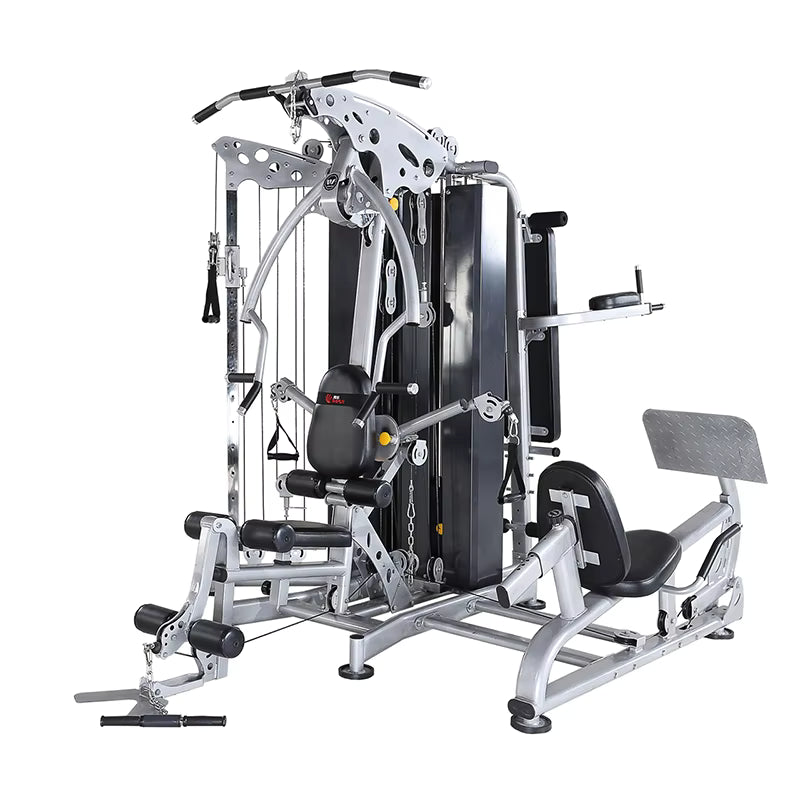 Customized logo From 20pcs Multi Functional Combination Gym 5 Station Indoor Fitness Equipment Comprehensive Trainer