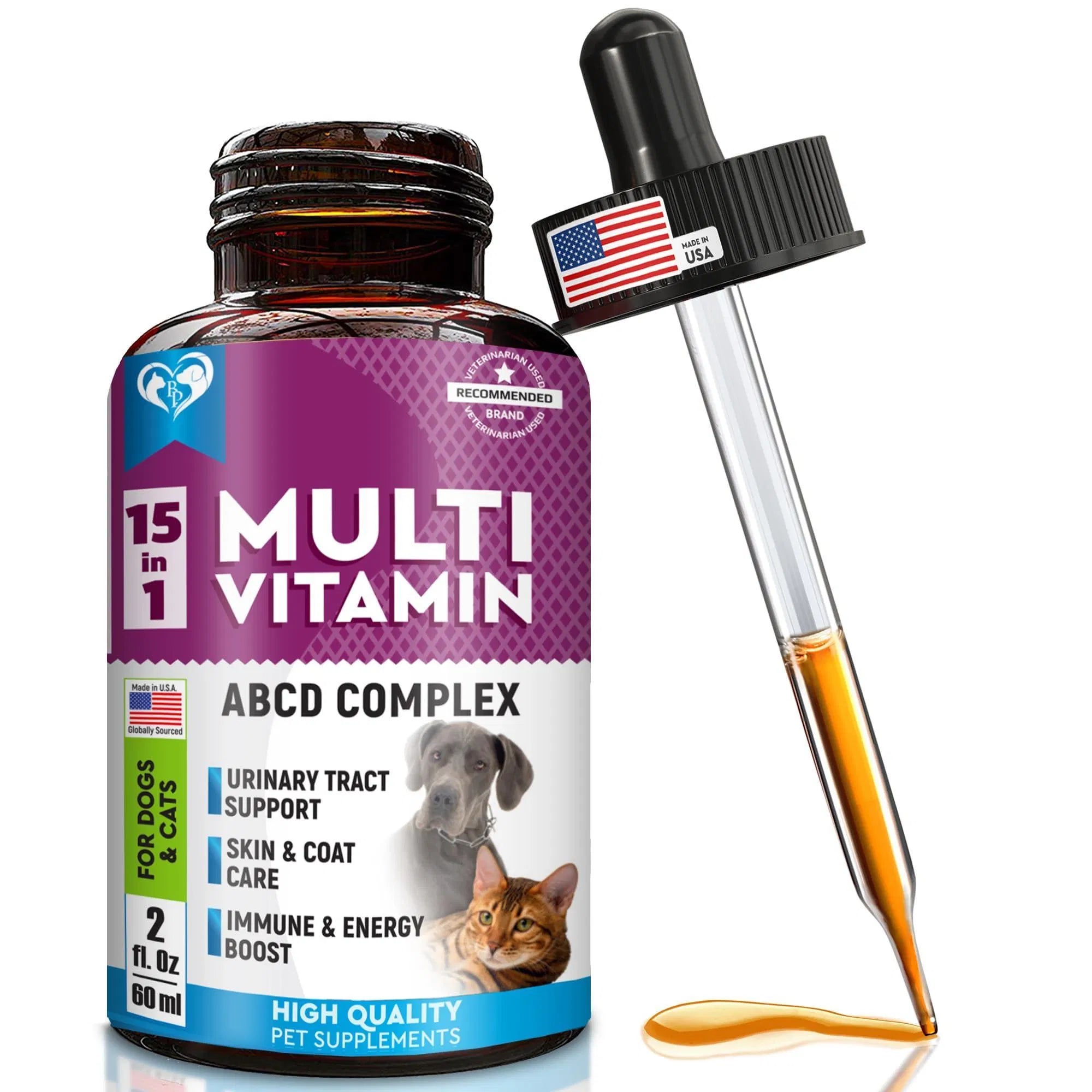15-in-1 Multivitamin Liquid with Glucosamine & Cranberry for Pet