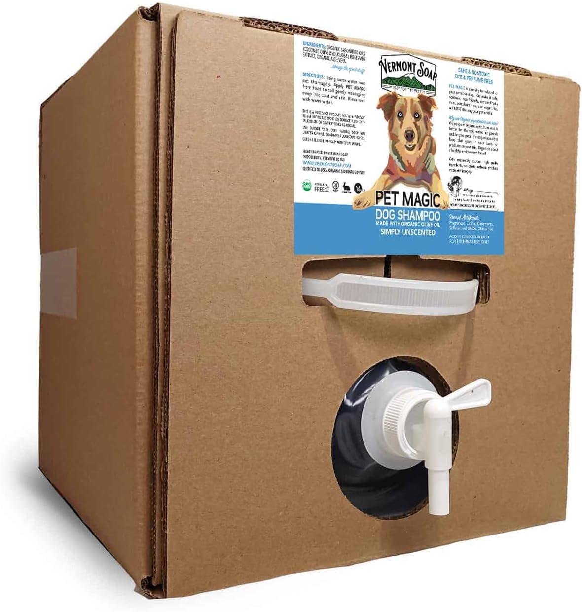 Organic Pet Shampoo, Original Citrus Natural Dog Shampoo, 64Oz