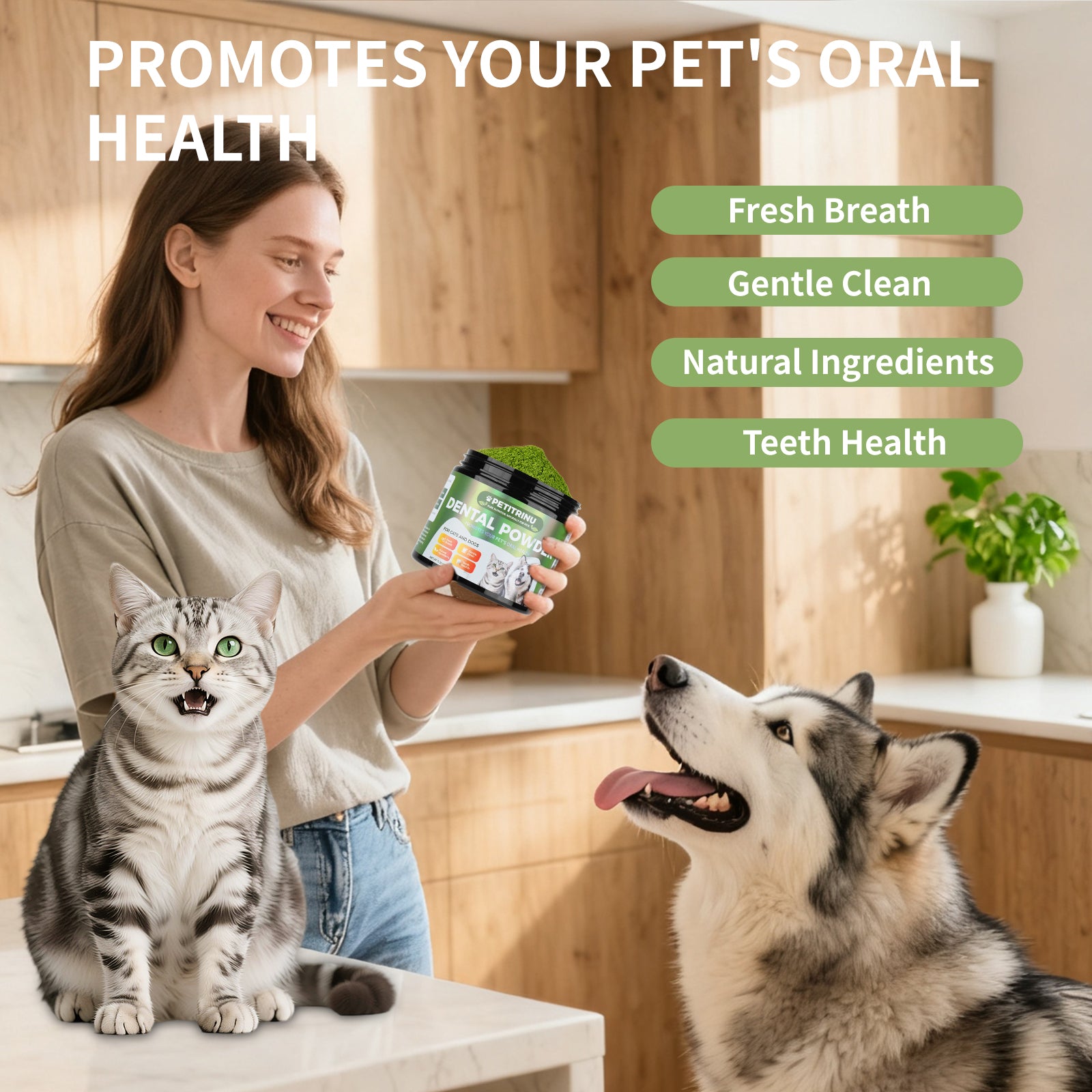 PETITRINU Natural Dental Powder for Pet