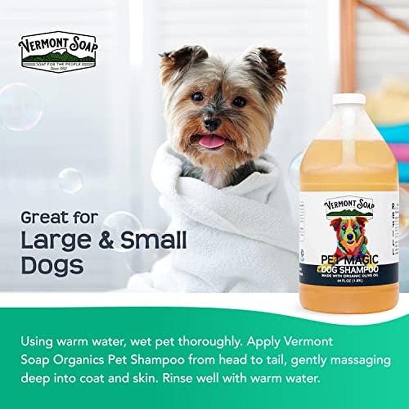 Organic Pet Shampoo, Original Citrus Natural Dog Shampoo, 64Oz