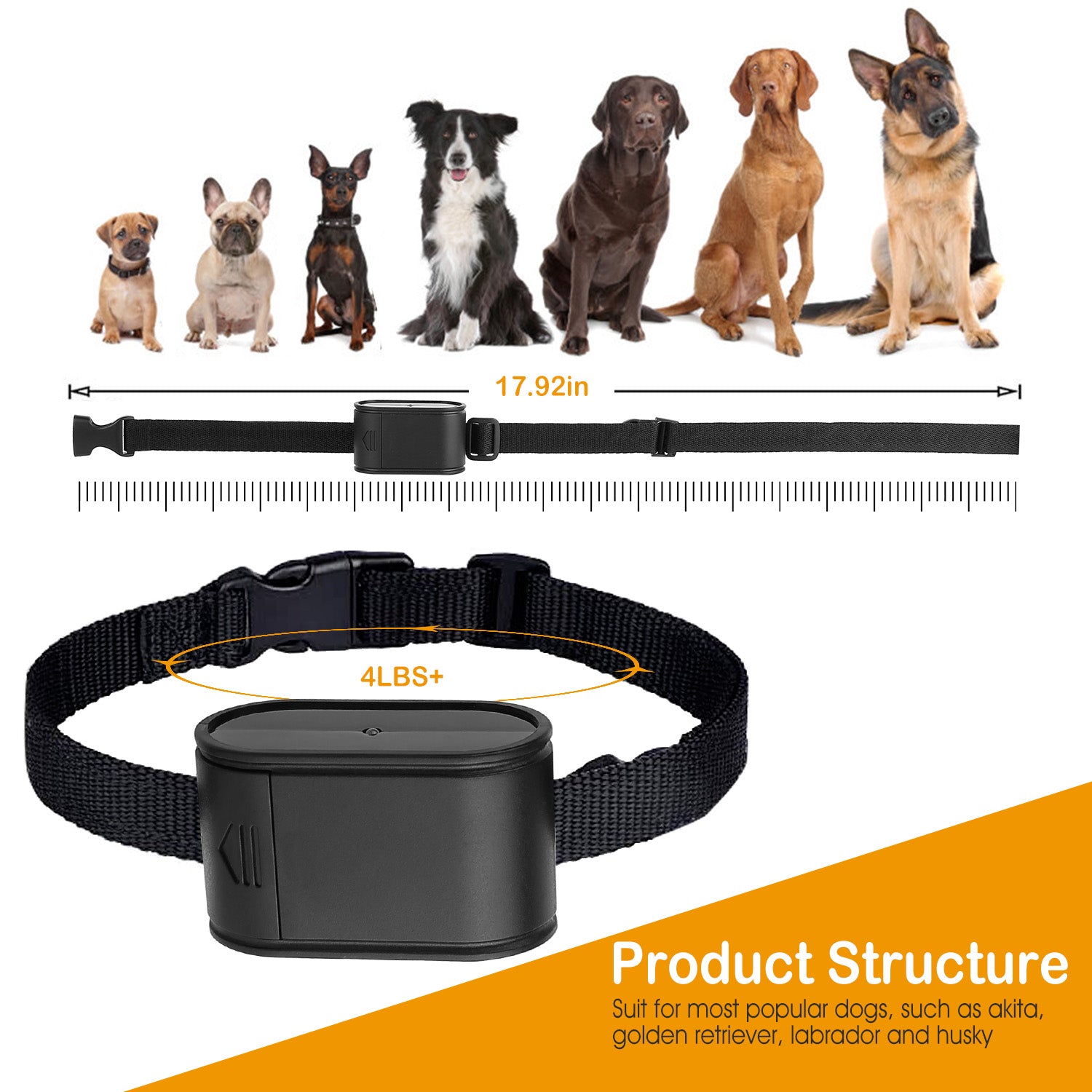Electric Dog Fence System with Water-Resistant Collar