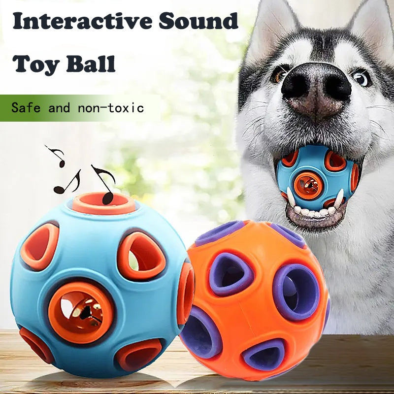 Rubber Dog Ball with Bell Sound