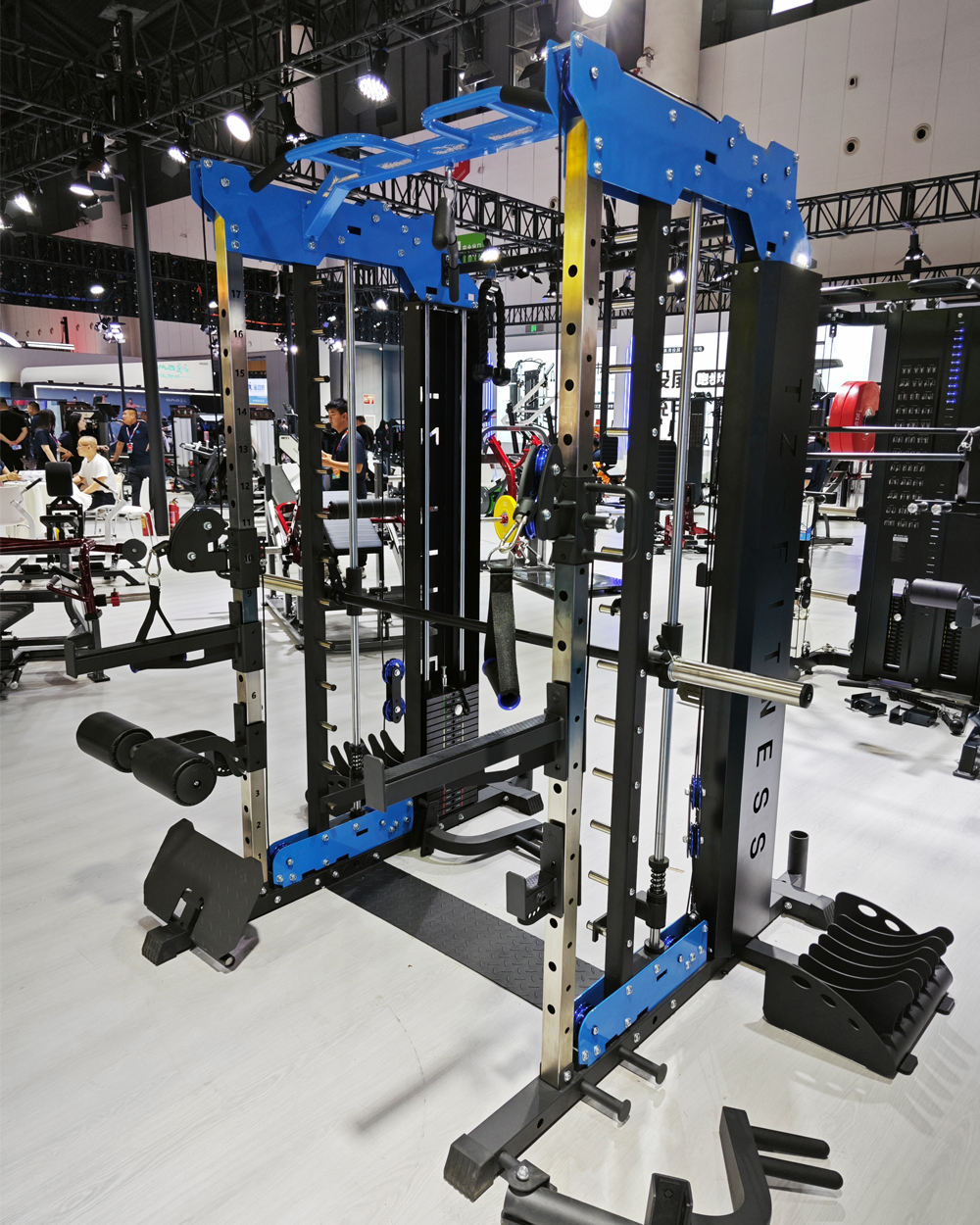 Ultimate All-in-One Smith Machine - Cable Crossover Power Rack Squat Trainer for Complete Home Gym