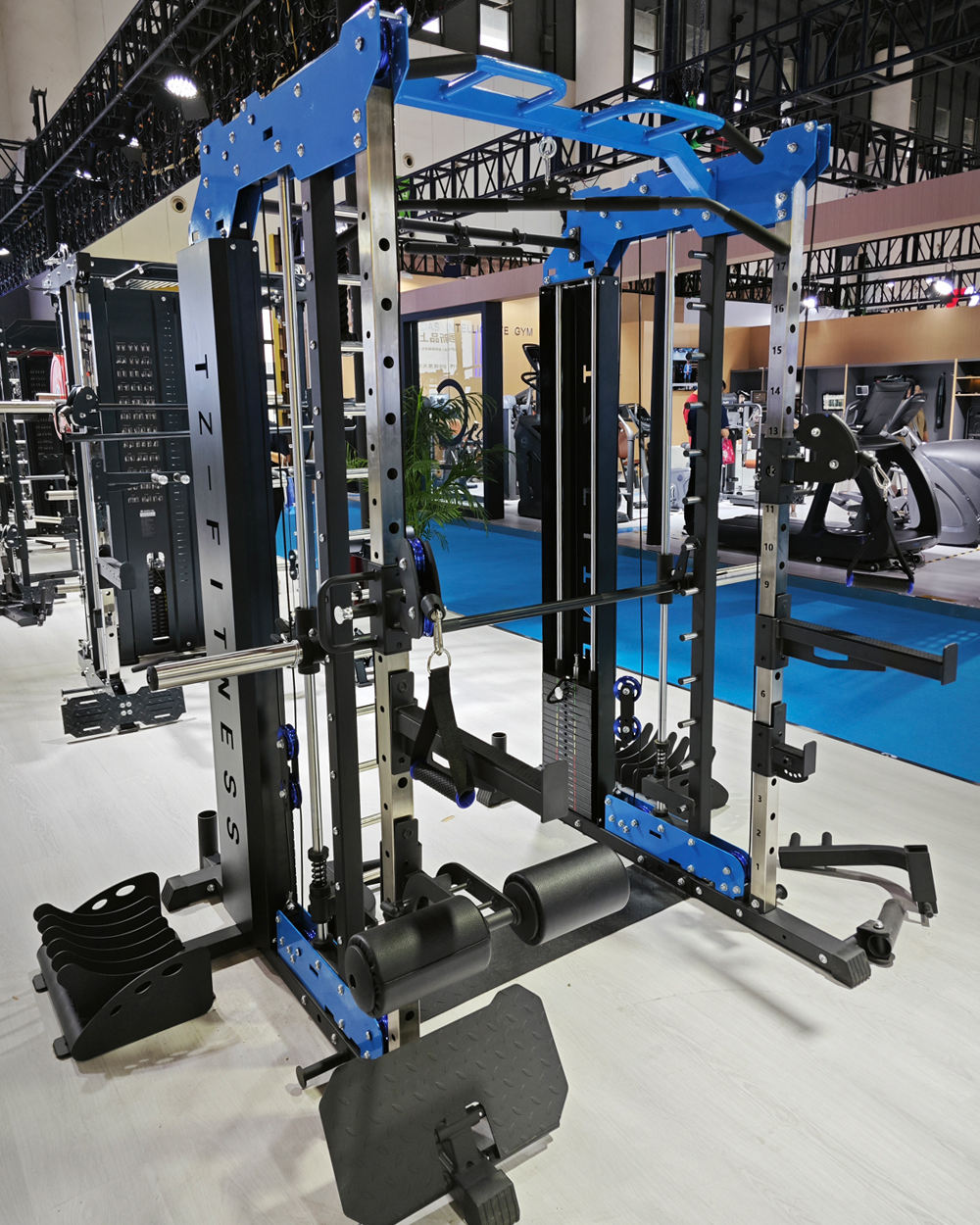 Ultimate All-in-One Smith Machine - Cable Crossover Power Rack Squat Trainer for Complete Home Gym