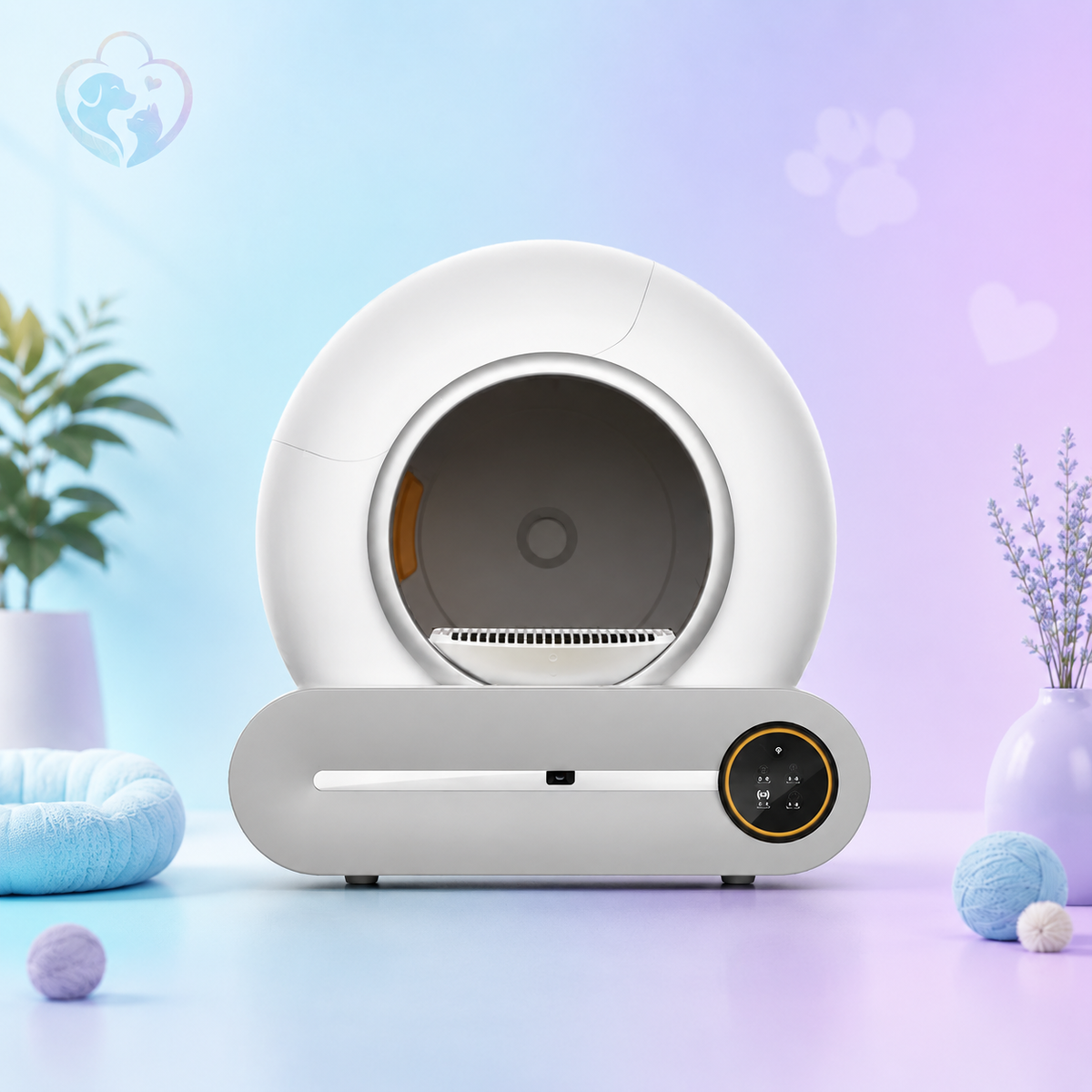 ShoppeMeister Smart Automatic Self-Cleaning Litter Box with App Control & Odor Purification