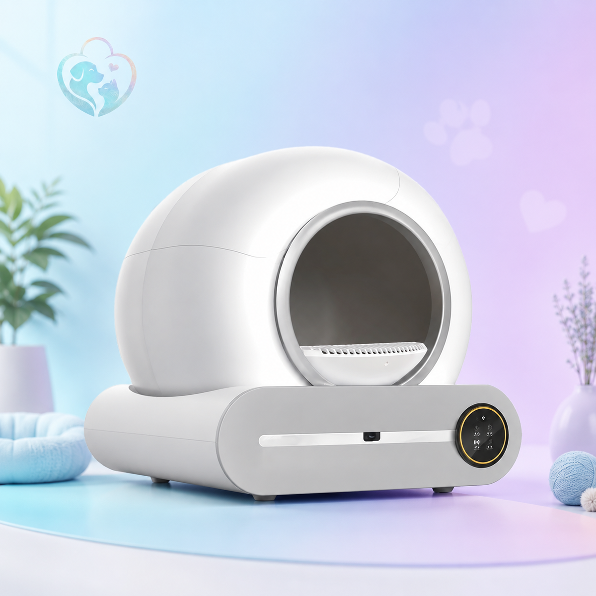 ShoppeMeister Smart Automatic Self-Cleaning Litter Box with App Control & Odor Purification