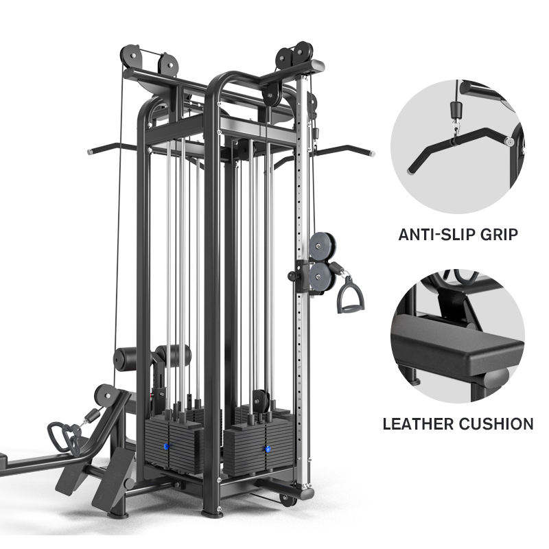 Multi Station Gym Machine 4-in-1 Home Fitness Equipment for Full Body Workout & Strength Training
