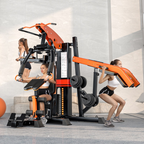 Multi-Function Smith Machine Home Gym -  3 Station Power Rack with Cable System with combo -  Professional Strength Training Equipment