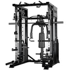 Ultimate All-in-One Smith Machine - Cable Crossover Power Rack Squat Trainer for Complete Home Gym
