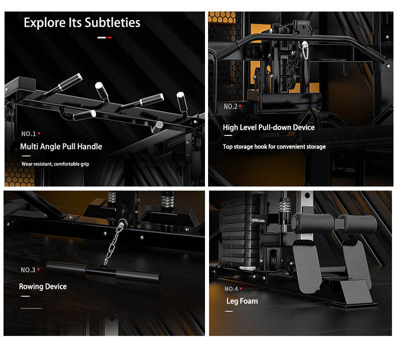 Ultimate All-in-One Smith Machine - Cable Crossover Power Rack Squat Trainer for Complete Home Gym