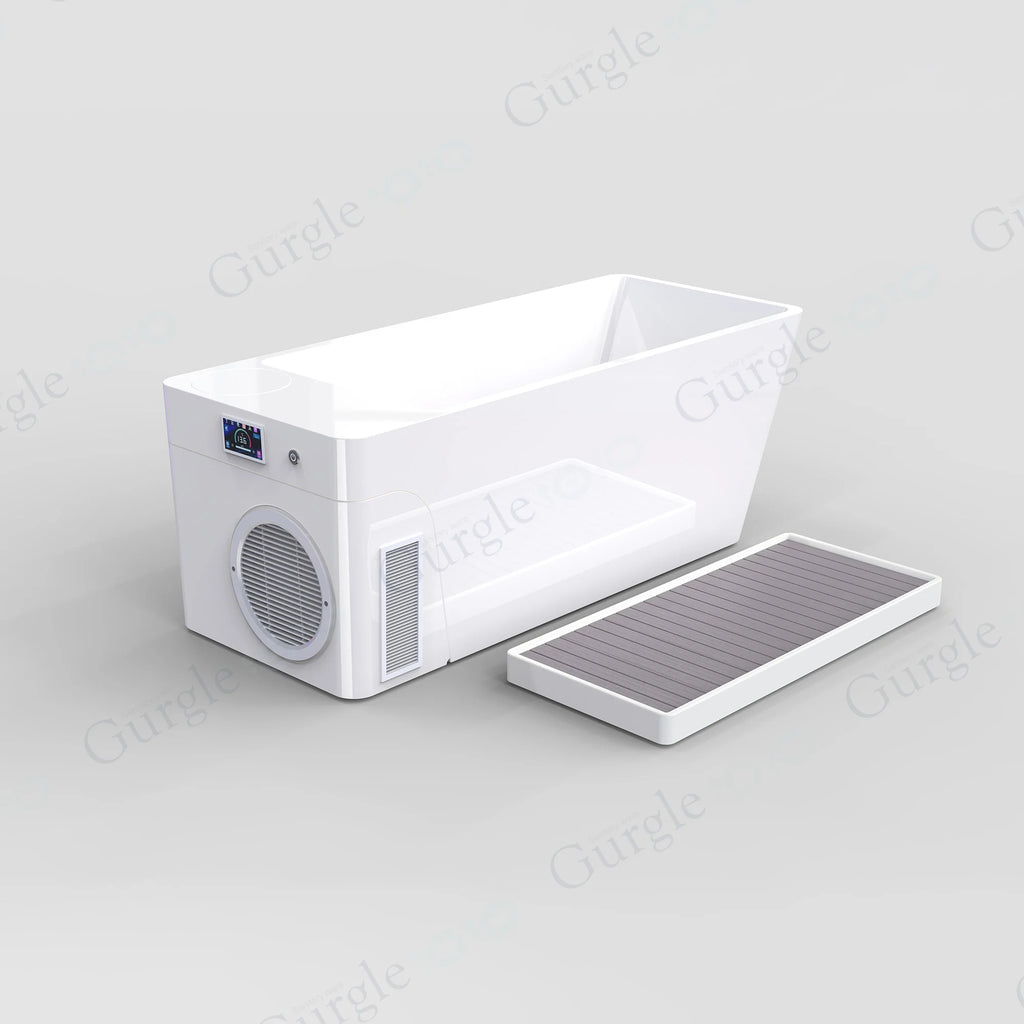 Acrylic Cold Plunge Tub with 1HP Chiller, WiFi App Control