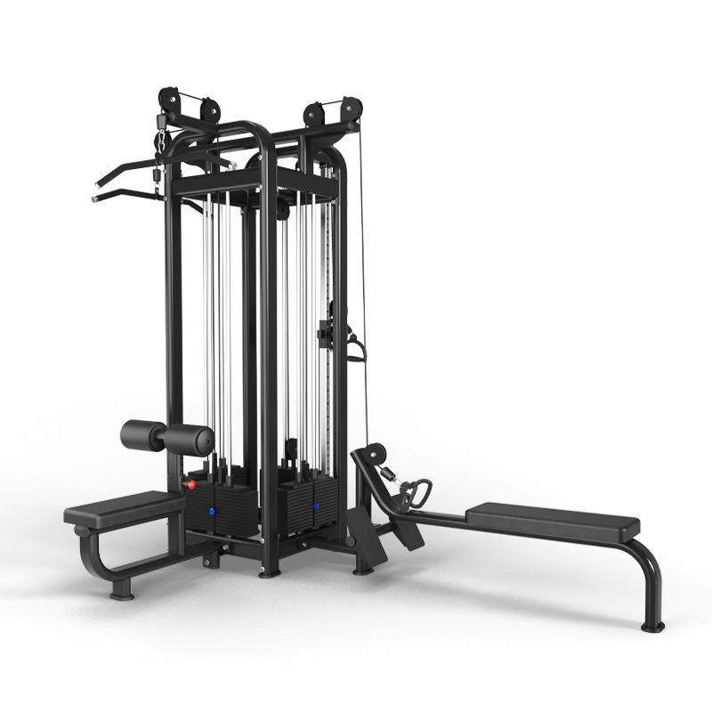 Multi Station Gym Machine 4-in-1 Home Fitness Equipment for Full Body Workout & Strength Training