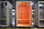 Modern 2-Person Full Spectrum Infrared Sauna Cabin with Smart Electric Heating