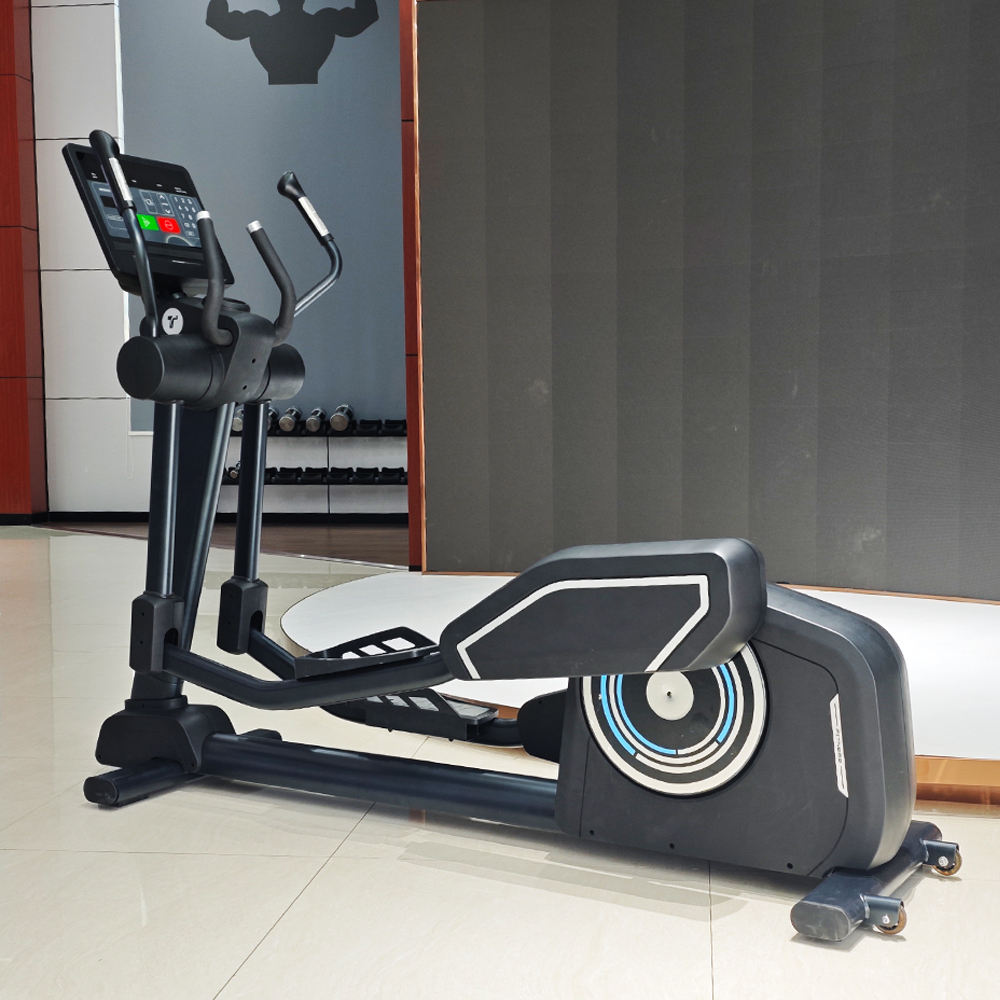 Commercial Gym Machine Magnetic Controlled Elliptical Trainers Adjustable Resistance Aerobic Elliptical Machine