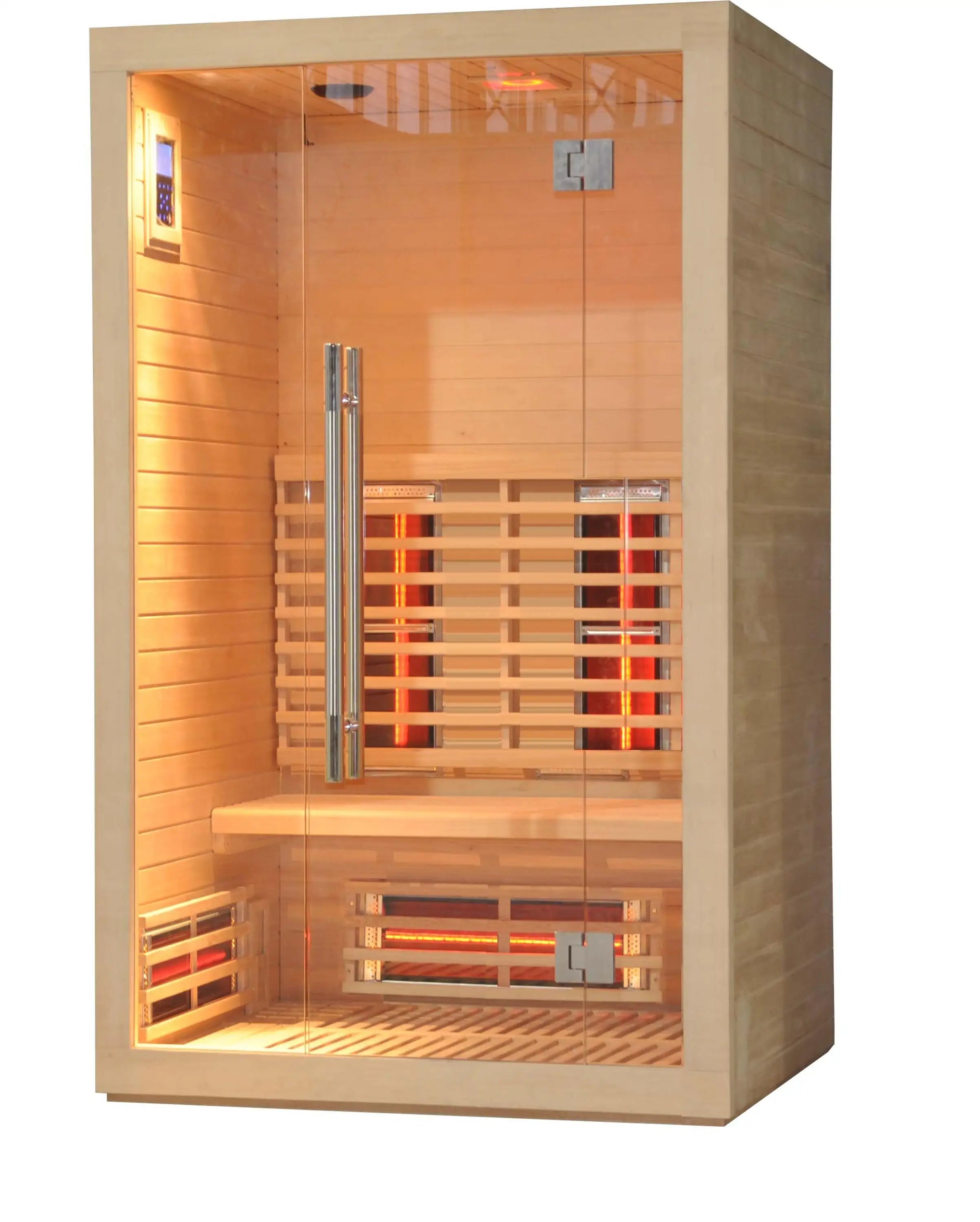 Modern 2-Person Full Spectrum Infrared Sauna Cabin with Smart Electric Heating