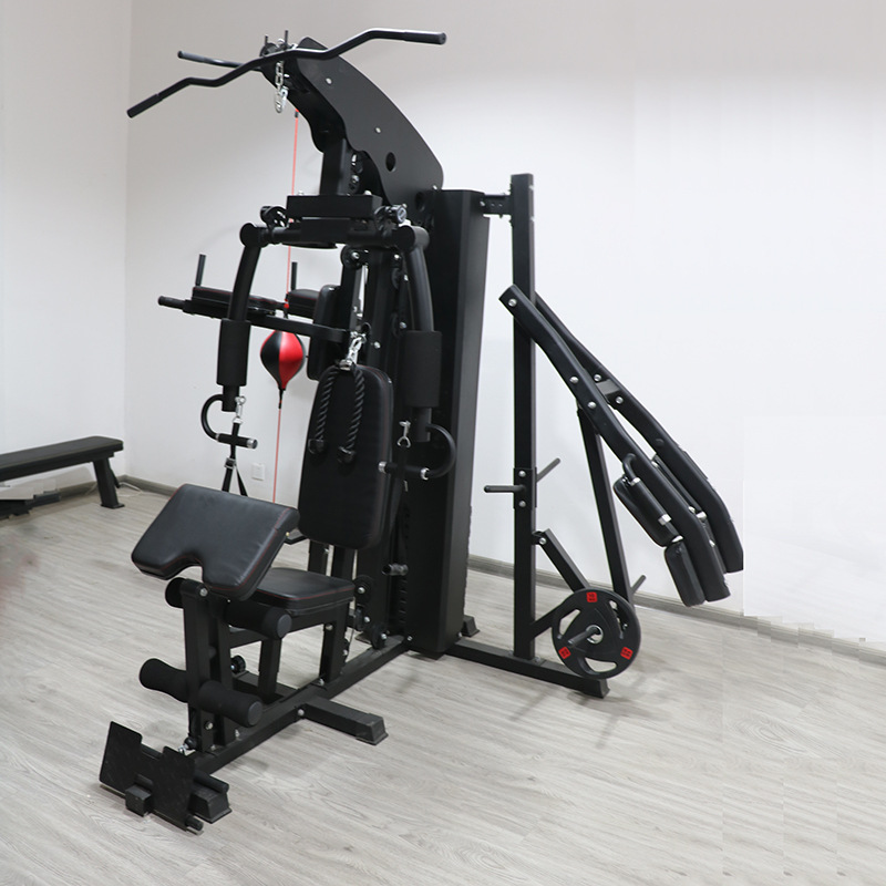 Multi-Function Smith Machine Home Gym -  3 Station Power Rack with Cable System with combo -  Professional Strength Training Equipment