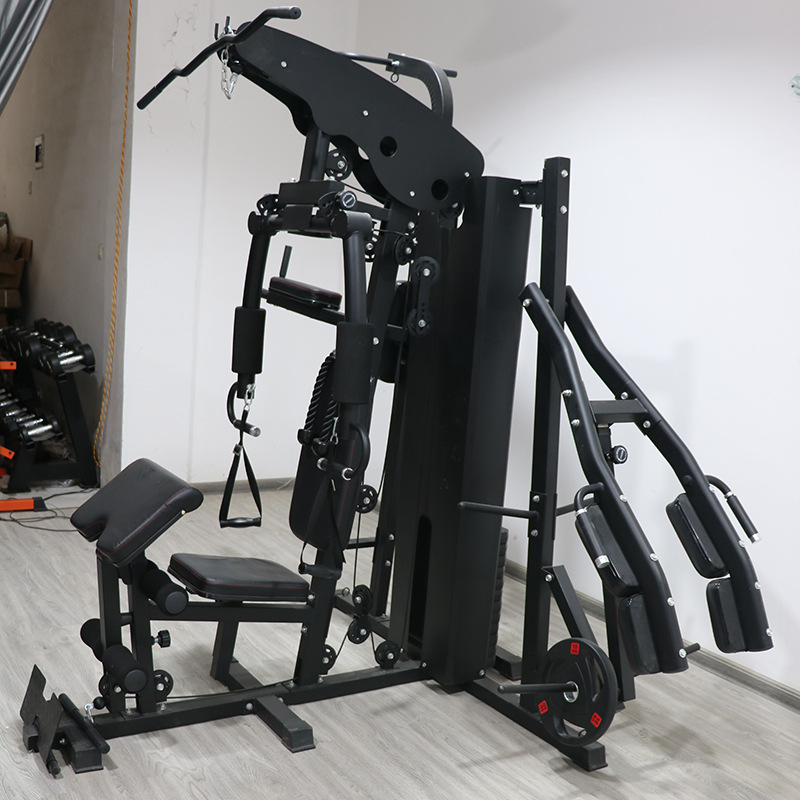 Multi-Function Smith Machine Home Gym -  3 Station Power Rack with Cable System with combo -  Professional Strength Training Equipment