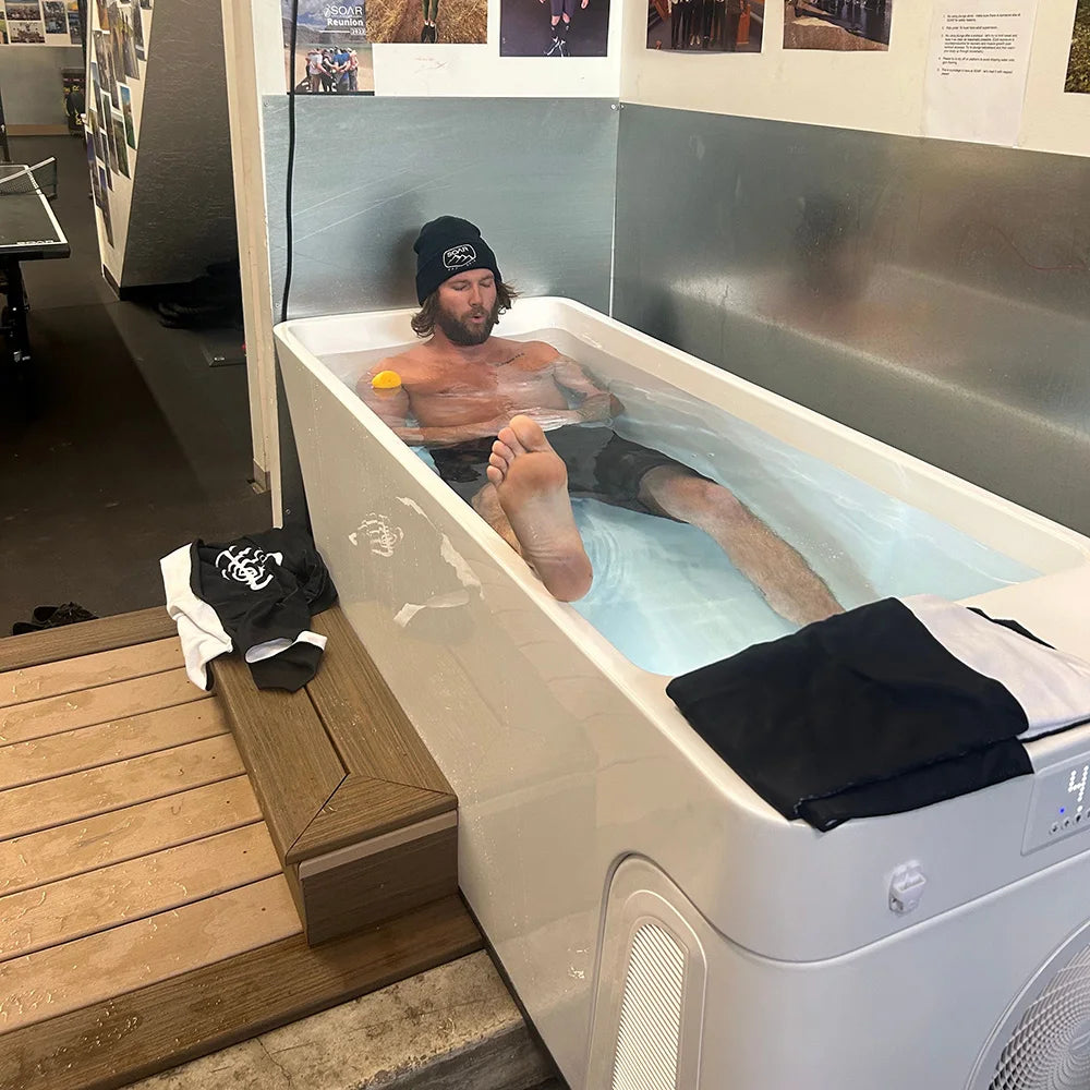 Acrylic Cold Plunge Tub with 1HP Chiller, WiFi App Control