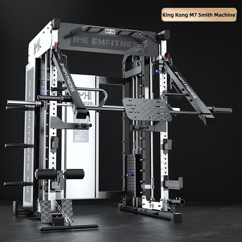 Heavy Duty Multi-Functional Smith Machine - 2 Station All-in-One Home Gym Equipment