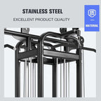 Multi Station Gym Machine 4-in-1 Home Fitness Equipment for Full Body Workout & Strength Training