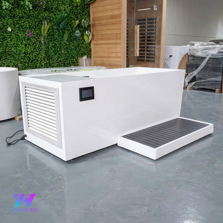 Acrylic Cold Plunge Ice Bath Tub with Chiller and Jets