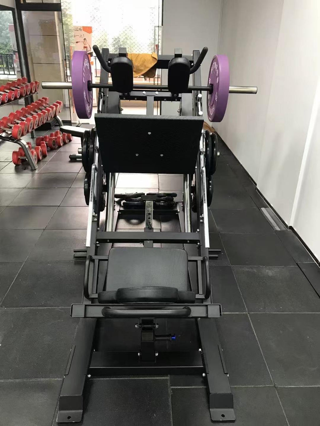 45-Degree Hack Squat & Leg Press Combo Machine – 2-in-1 Lower Body Strength Trainer for Home Gym