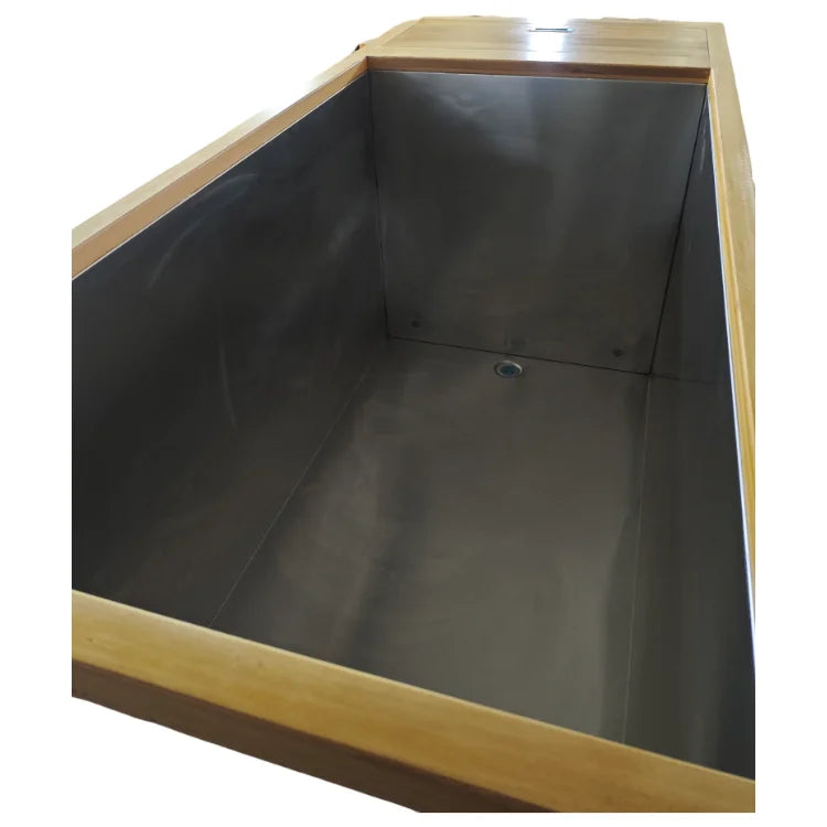 Modern Red Cedar Cold Plunge Spa Tub 304 Stainless Insert