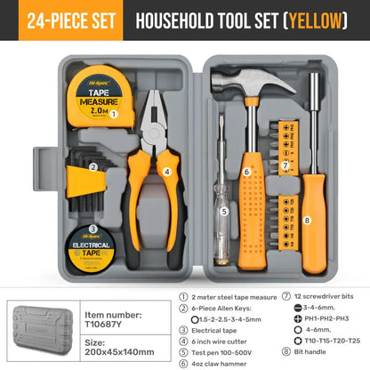 24-Piece DIY Hand Tool Kit