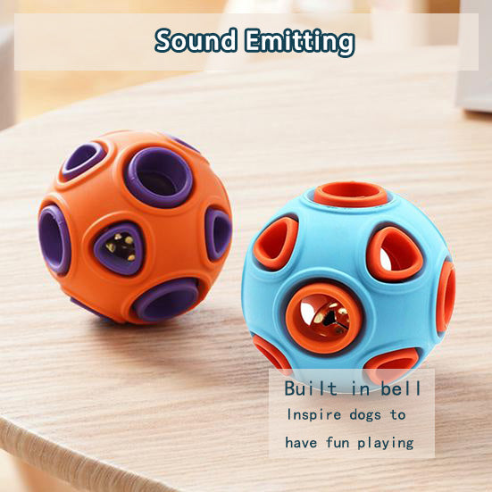 Rubber Dog Ball with Bell Sound
