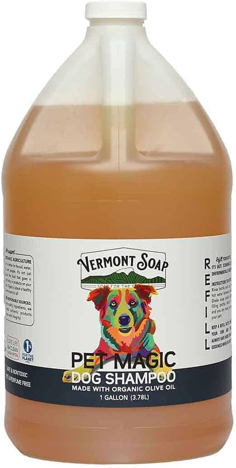 Organic Pet Shampoo, Original Citrus Natural Dog Shampoo, 64Oz