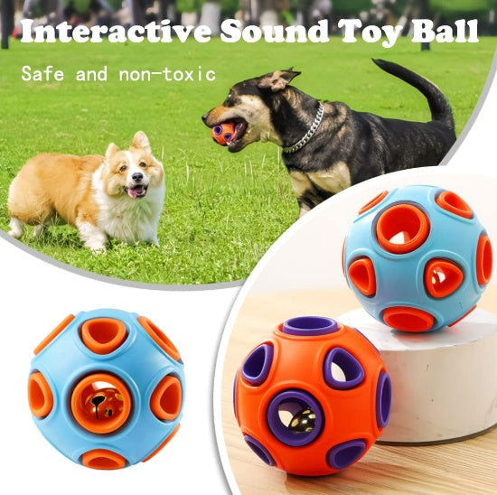 Rubber Dog Ball with Bell Sound
