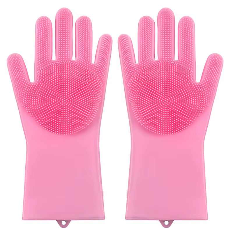 Pet Dogs Cats Shower Gloves Cat Brushes, Silicone Bath Massage Brushes Divine Tools for Dog Bathing Products Pet Accessories
