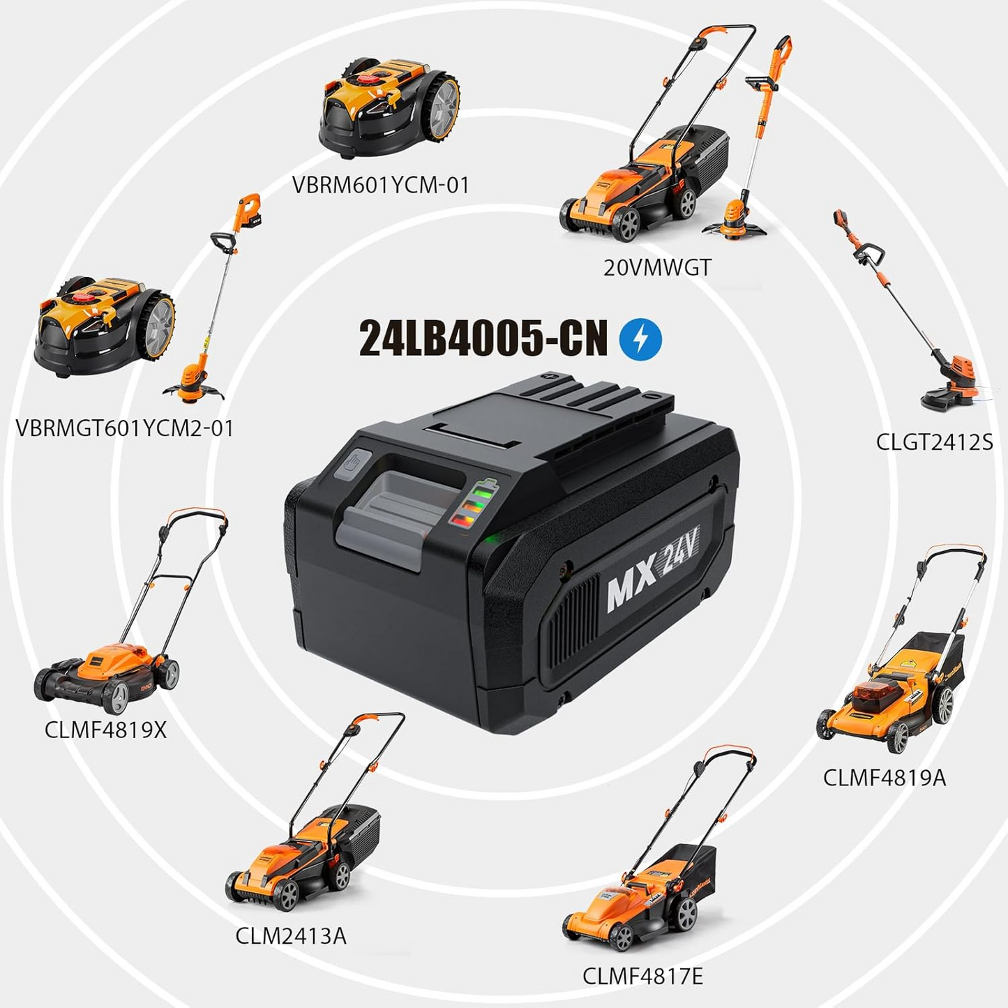 LawnMaster 24LB4005-CN 24V 4.0Ah Battery