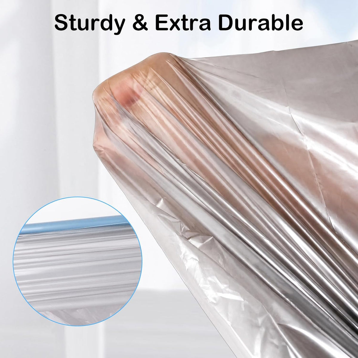 160 Count Automatic Cat Litter Box Liners Bags 27"X13" Drawstring Handle